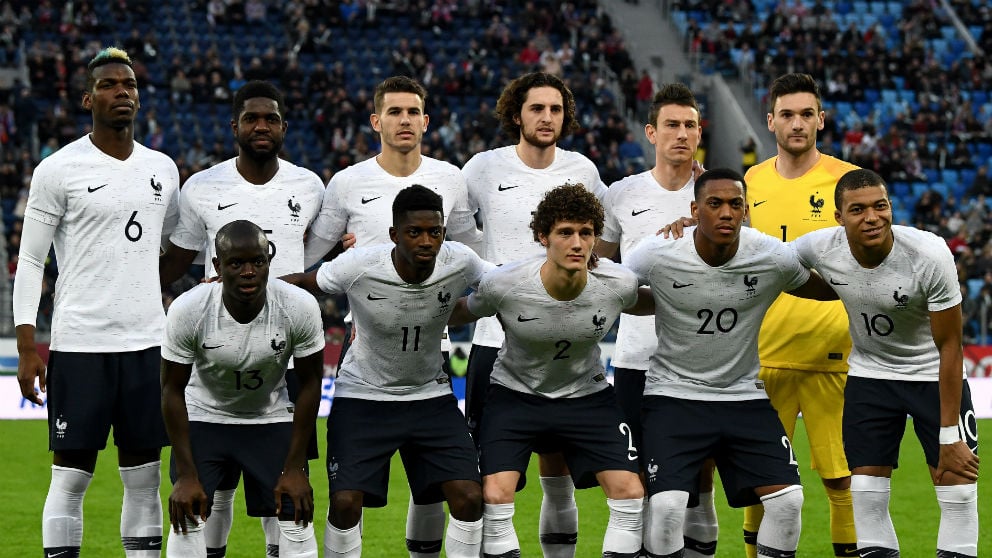 El once de Francia en Rusia. (AFP)