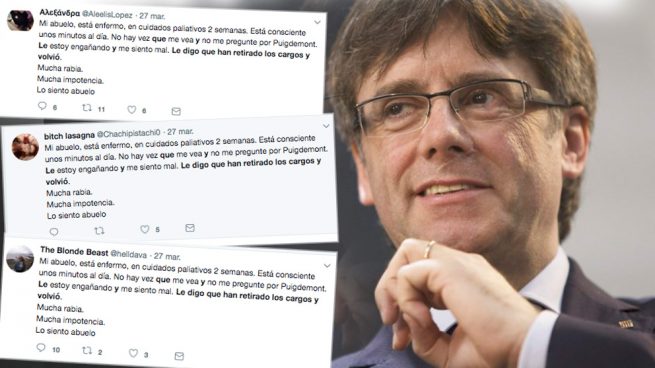 Bots independentistas difunden historias sobre abuelos enfermos preocupados por Puigdemont