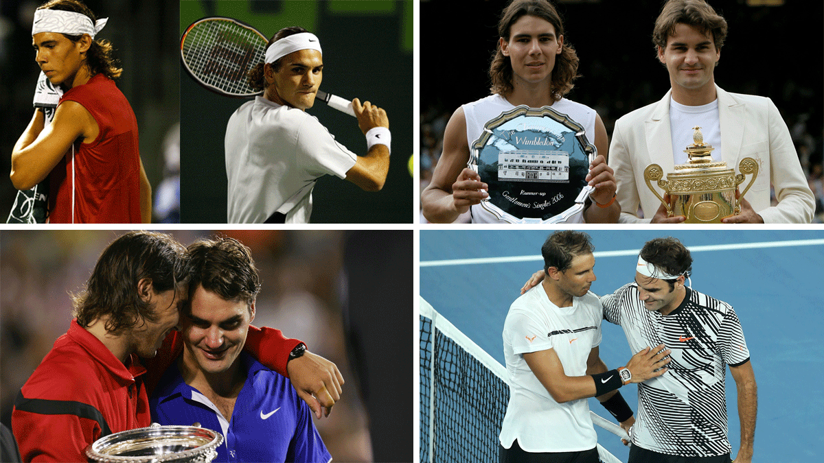 Han-pasado-14-años-desde-el-primer-enfrentamiento-entre-Rafa-Nadal-y-Roger-Federer-(Getty)