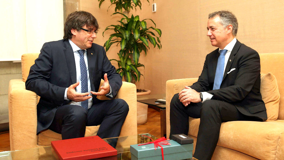 Carles Puigdemont e Íñigo Urkullu.