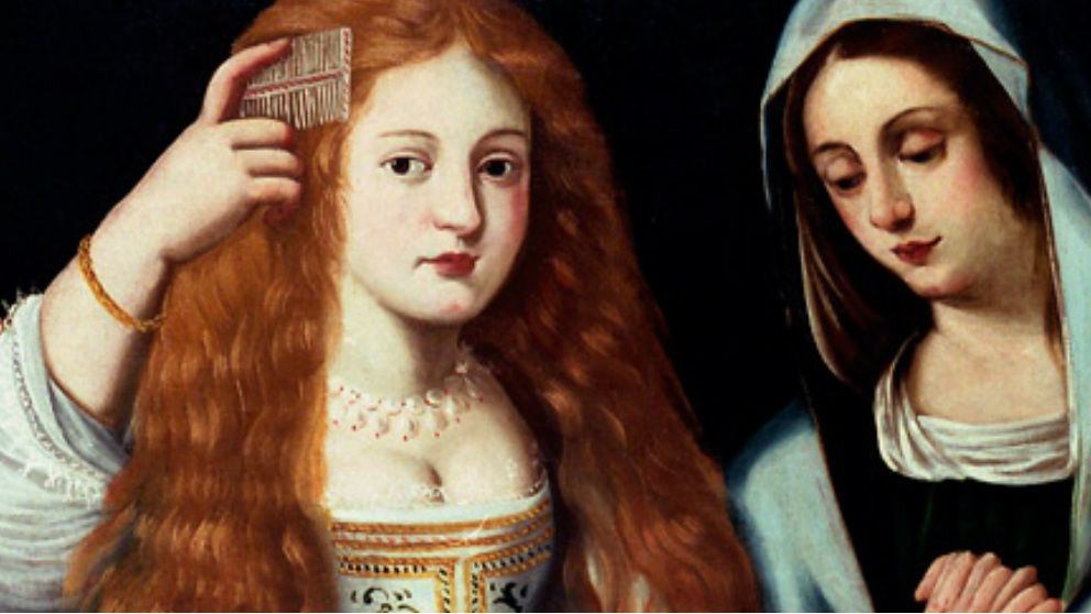 Detalle del cuadro ‘La alegoría de la vanidad’, que podría ser un retrato de la famosa actriz del siglo XVII ‘La Calderona’.