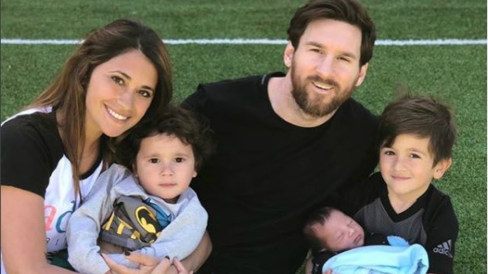 Leo Messi y Antonella Roccuzzo presentan a su tercer hijo