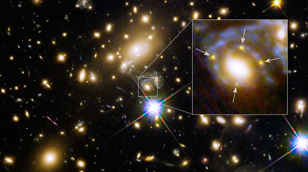 Una estrella localizada por el Telescopio Espacial Hubble