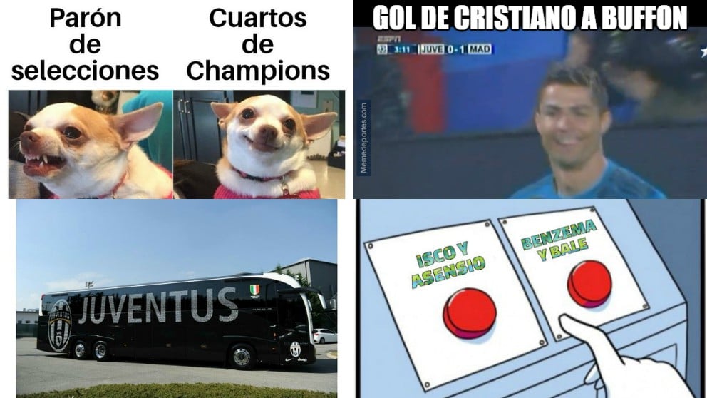 Los mejores memes del Juventus – Real Madrid.