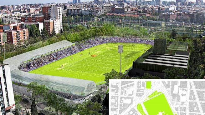 Carmena enfada a los vecinos con el cambio de nombre al estadio Vallehermoso: «Otra ocurrencia»