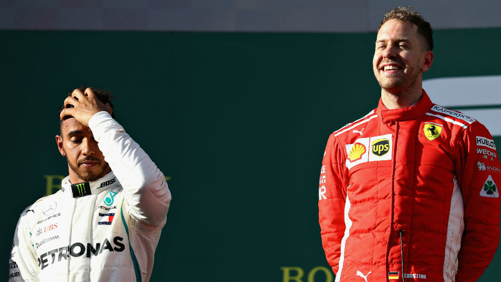 Sebastian Vettel ha confirmado que su relación con Lewis Hamilton se basa en el respecto, dando por olvidado de forma definitiva el incidente que les enfrentó en Bakú el año pasado. (getty)