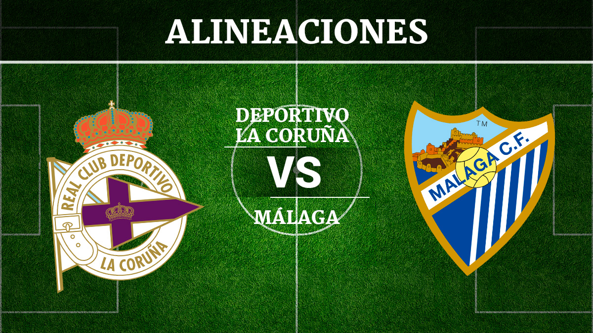 Consulta las posibles alineaciones del Deportivo de la Coruña vs Málaga