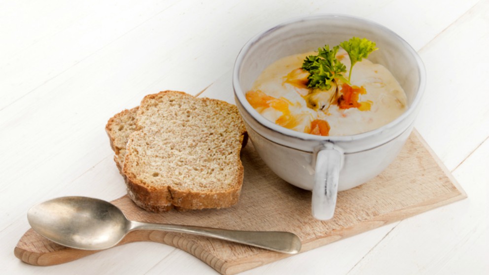 Receta de bacalao ahumado a la crema de puerros