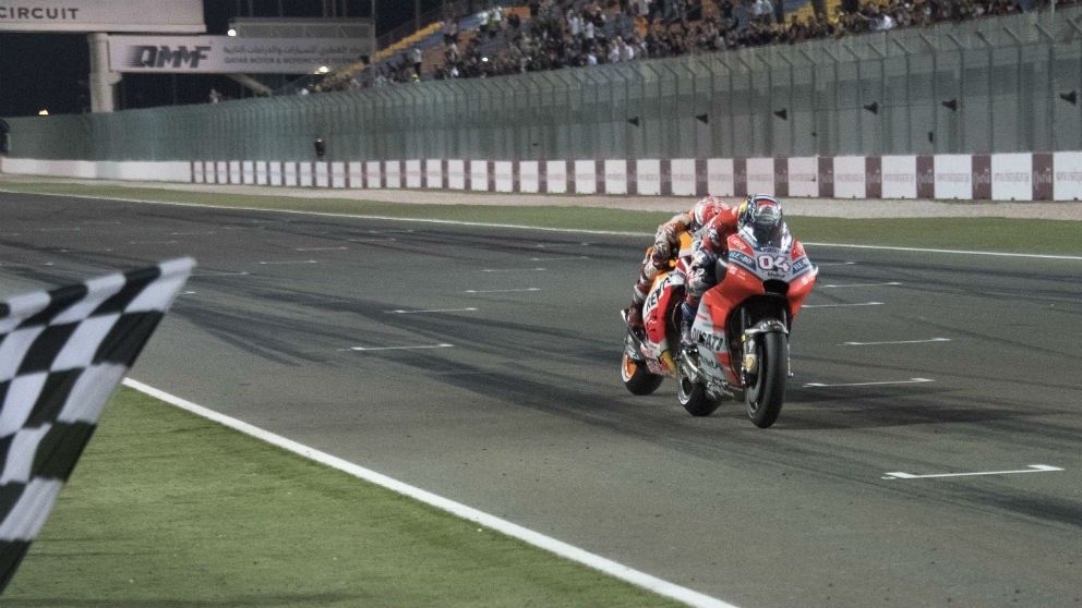 El mundial de MotoGP llega a Argentina dispuesto a vivir un nuevo duelo entre Marc Márquez y Andrea Dovizioso, sin descartar que otros pilotos como Rossi, Viñales o Pedrosa puedan dar guerra. (Getty)