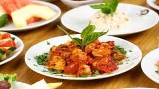 mollejas de pollo en salsa