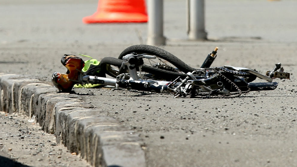 Una imagen de archivo de un accidente ciclista. (Getty)
