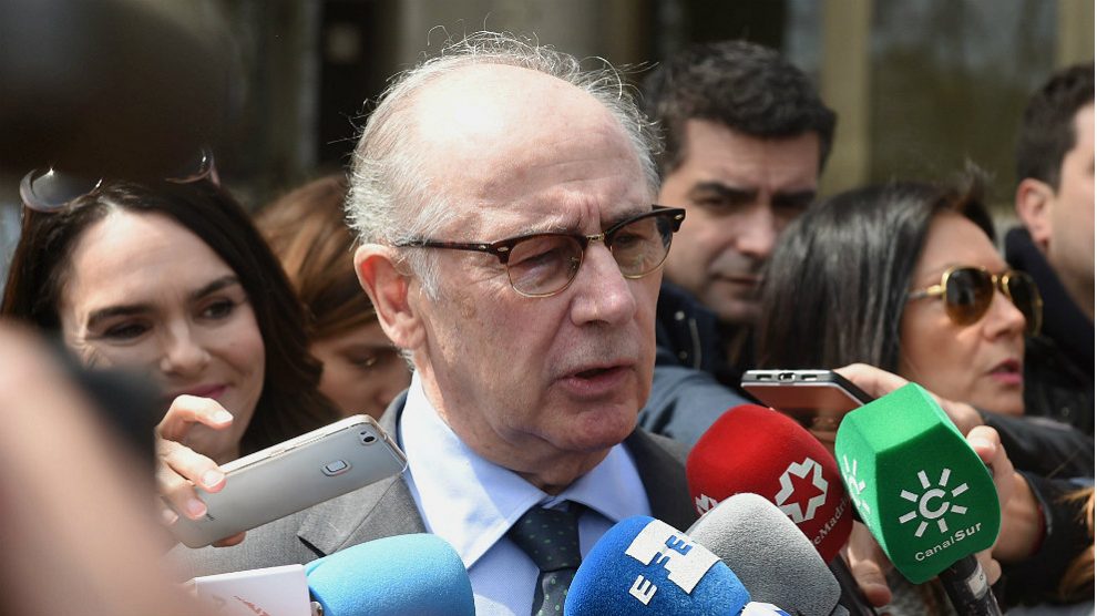 El ex vicepresidente del Gobierno Rodrigo Rato, ante los juzgados. (EFE)