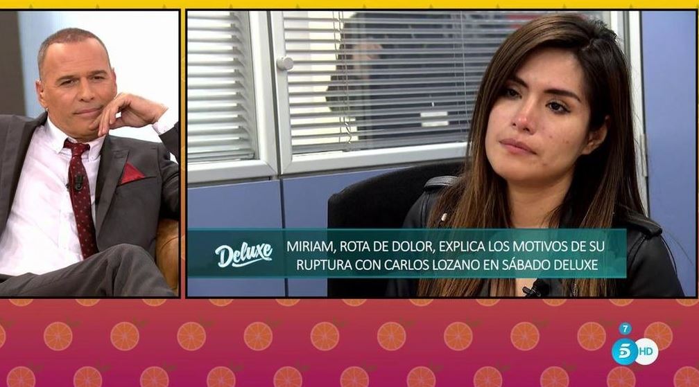 Miriam explicará la ruptura con Carlos en el Deluxe