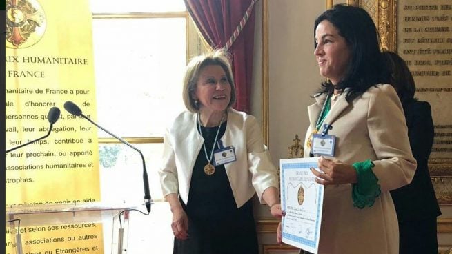 La senadora colombiana Sofía Gaviria recibe el Gran Premio Humanitario de Francia