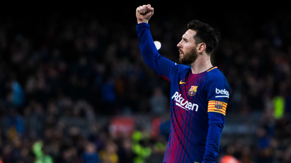 Messi celebra un gol. (Getty)