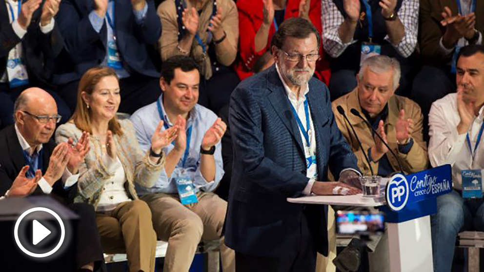 El presidente del Gobierno, Mariano Rajoy, en la Convención Nacional del PP.