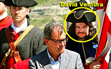 David Ventura en un acto con Artur Mas en San Hipólito en 2014