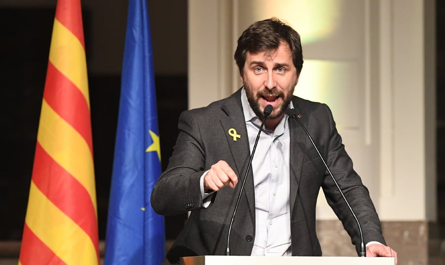 Toni Comín, ex conseller golpista catalán fugado en Bélgica. (Foto: AFP)