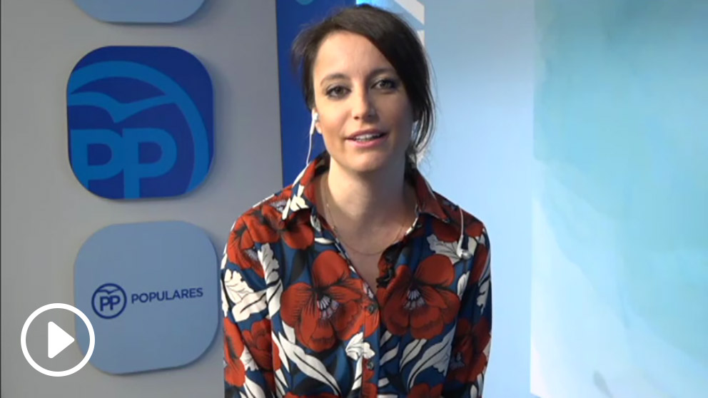 Andrea Levy, entrevistada en TV.