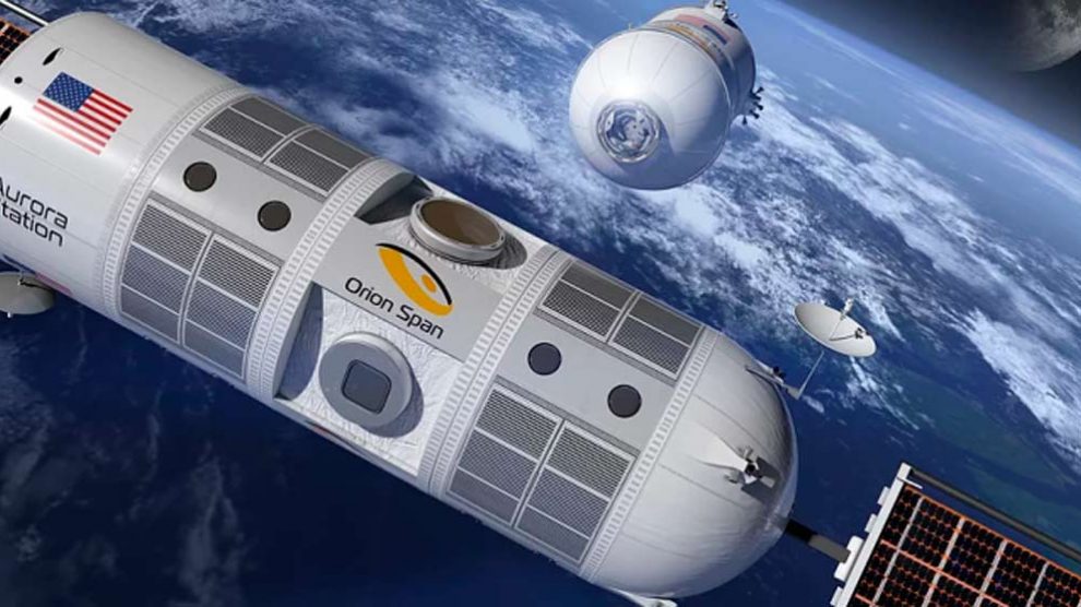 Aspecto de los módulos del hotel espacial