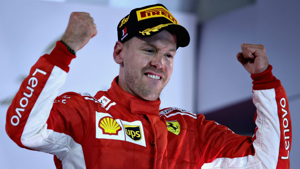 Sebastian Vettel ha reconocido que durante el Gran Premio de Bahrein temió perder la carrera por la arriesgada estrategia elegida por Ferrari para contrarrestar la de Mercedes. (Getty)