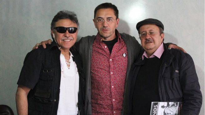 Monedero se reunió con el líder de las FARC Santrich, detenido este lunes por seguir narcotraficando Jesus-santrich-juan-carlos-monedero-andres-paris-farc-655x368