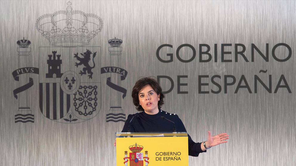 Soraya Sáenz de Santamaría, vicepresidenta del Gobierno. (Foto: EFE)