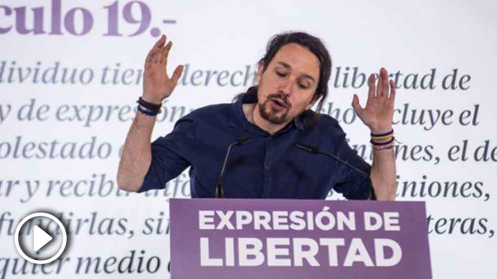 Pablo Iglesias en un acto sobre libertad de expresión. (Foto. Flickr)