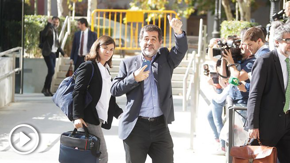 Jordi Sánchez a la salida de la Audiencia Nacional. (Foto: Francisco Toledo)