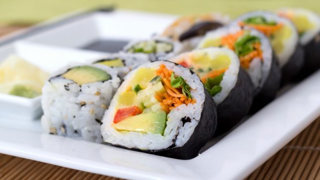 maki sushi crudivegano