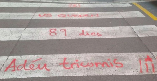 Pintada contra la Guardia Civil