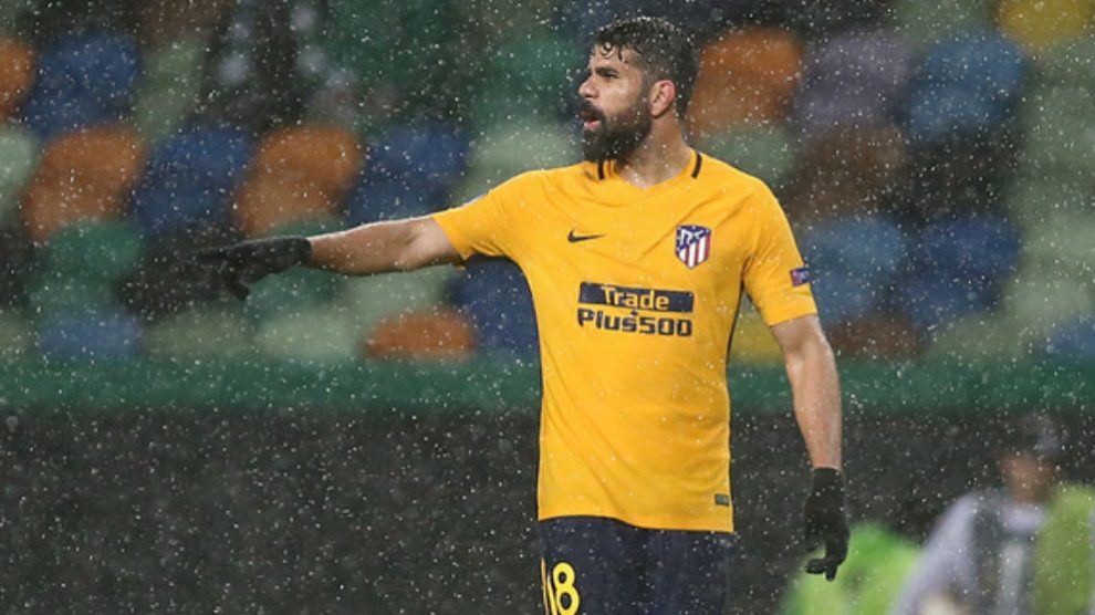 Diego Costa, durante el choque frente al Sporting de Europa League. (atleticodemadrid.com)