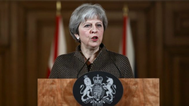 La primera ministra de Reino Unido, Theresa May.. Foto: AFP