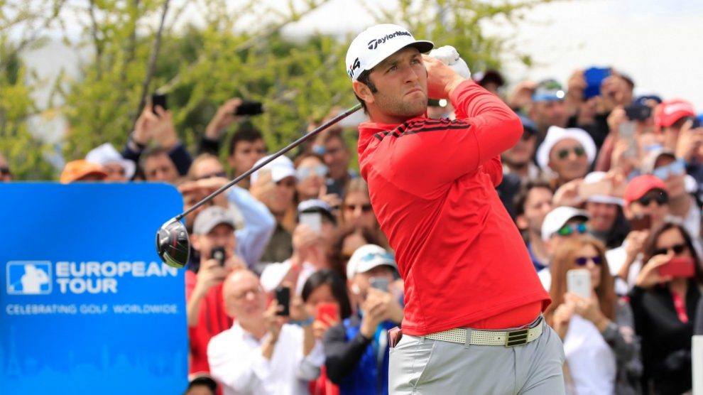 Jon Rahm, tras una salida en la jornada de domingo. (EFE)