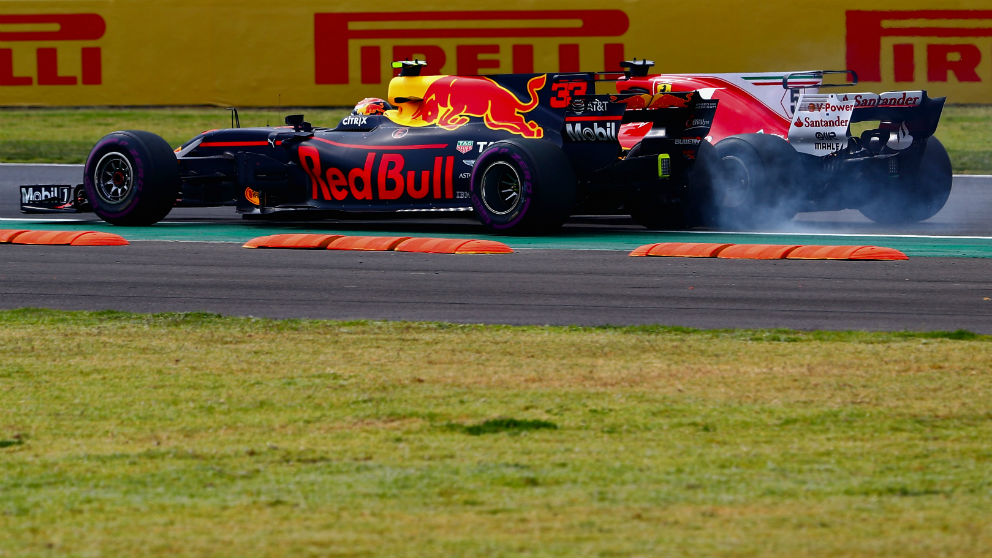 Max Verstappen y Sebastian Vettel. (Getty)