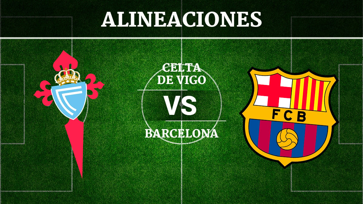 Consulta las posibles alineaciones del Celta de Vigo vs Barcelona.