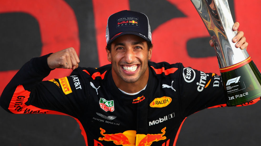 Daniel Ricciardo ha ganado ya seis Grandes Premios de Fórmula 1, aprovechando en todos ellos circunstancias extrañas o desgracias de otros equipos. (getty)