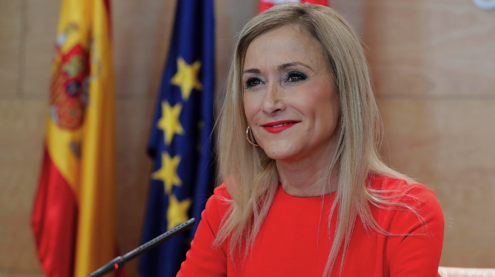 La presidenta autonómica Cristina Cifuentes, este martes. (Foto. Comunidad)