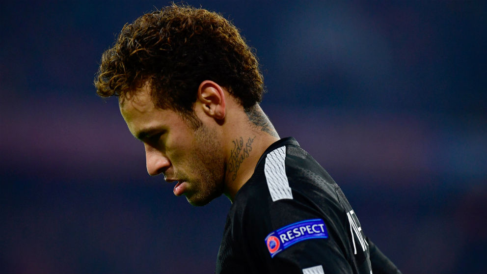 Neymar, en un partido con el PSG. (AFP)