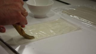 Haciendo pasta filo