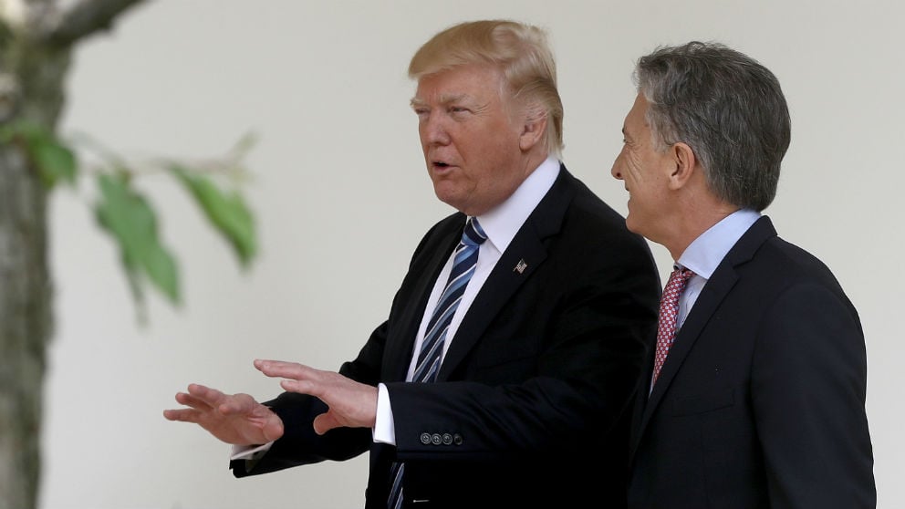 Donalt Trump y Mauricio Macri.
