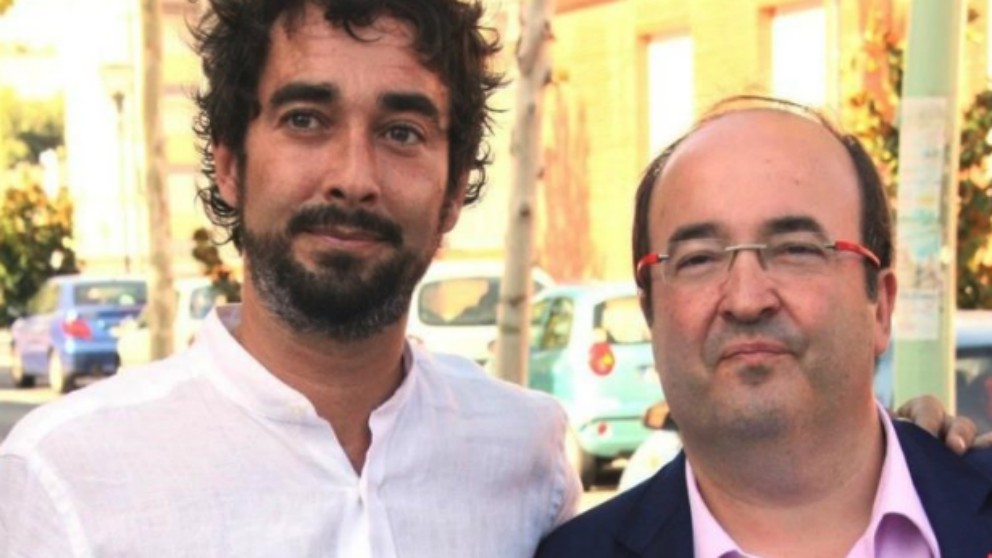El diputado Carles Castillo y el líder del PSC Miquel Iceta (Foto: Twitter)