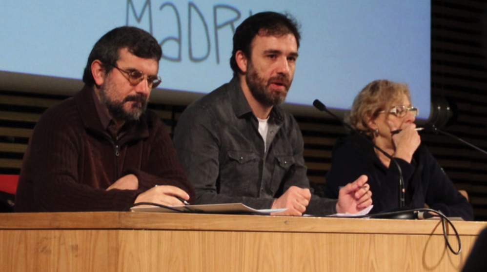 El cesado Toño Hernández, Nacho Murgui y Manuela Caremena. (Foto. Ahora Madrid)