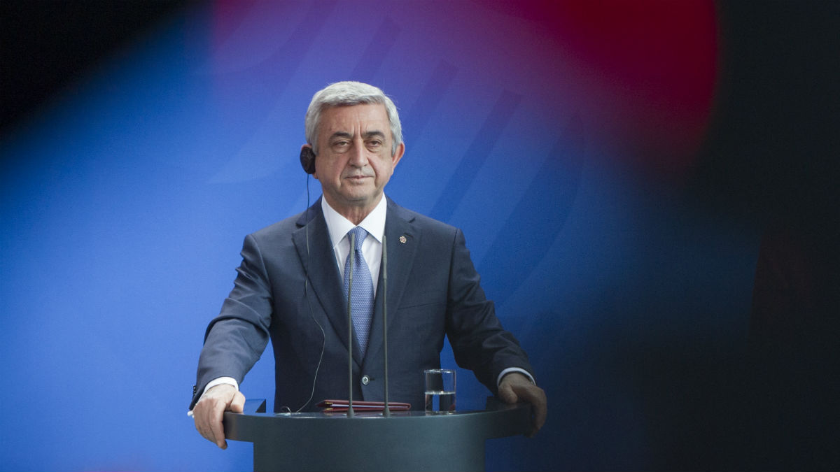 El primer ministro de Armenia, Serzh Sargsyan, ha anunciado su dimisión (AFP).