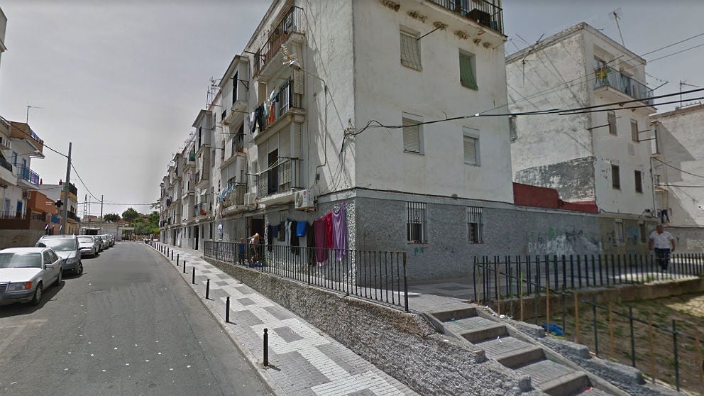 Calle Amantia Cobos, en San Juan de Aznalfarache (Sevilla9; donde se produjo el suceso.