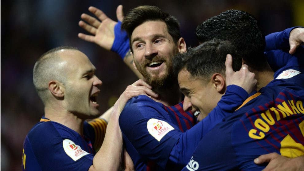 Al Barcelona le queda un punto para se campeón de Liga. (AFP)