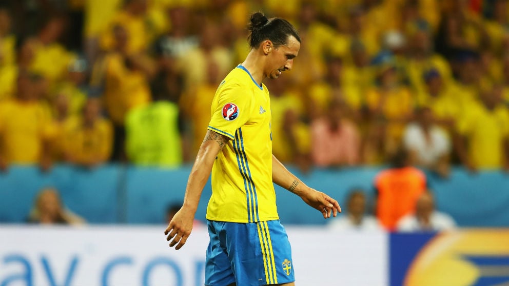 Zlatan Ibrahimovic, durante un partido con Suecia. (Getty)