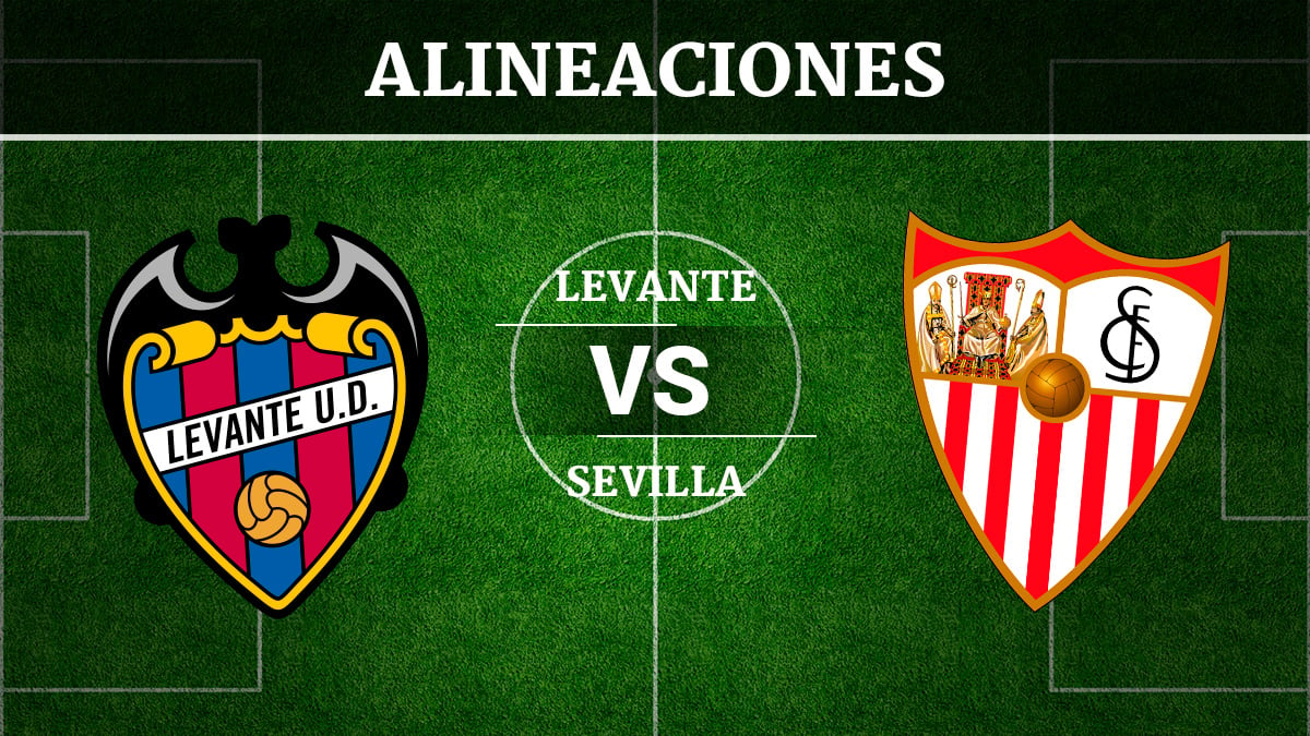 Consulta las posibles alineaciones del Levante vs Sevilla.
