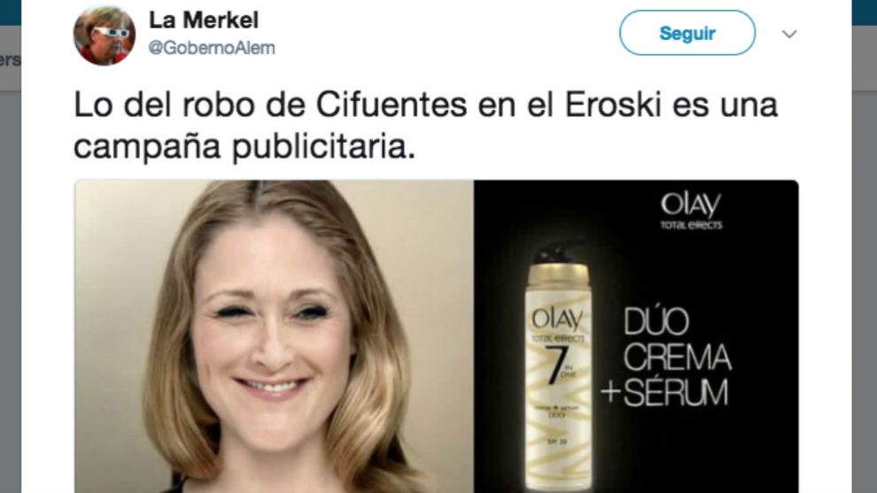 Cristina Cifuentes, Erosky y Olay son trending topic de Twitter | Última hora Cristina Cifuentes