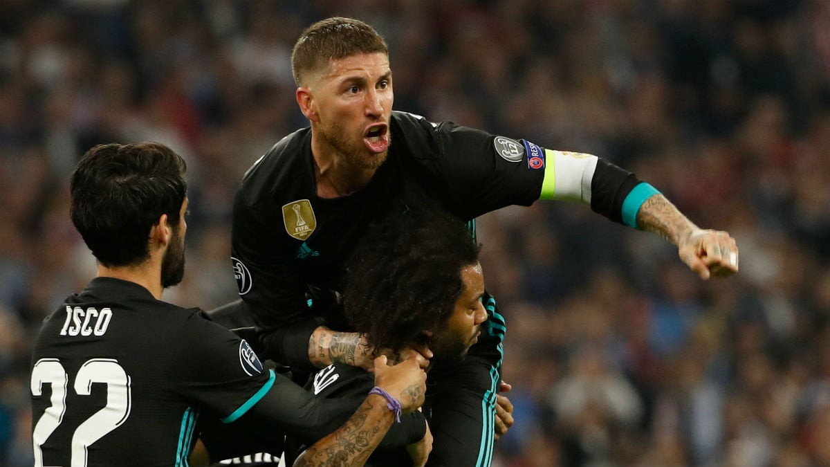 Sergio Ramos dio carácter al Real Madrid en Múnich. (AFP)